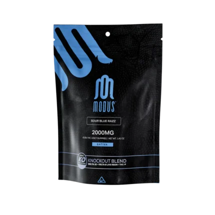 MODUS 2000mg CBD Gummies Australia – Sour Blue Razz