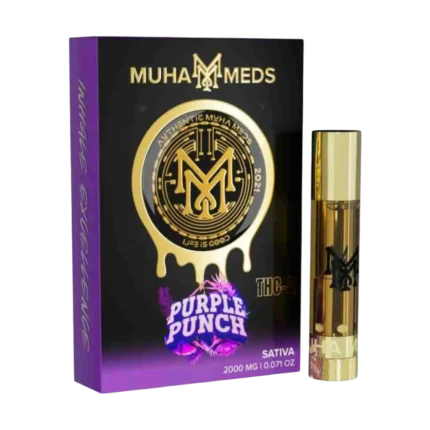 MUHA MEDS 2000mg 510 THC Vape Cartridge – Purple Punch