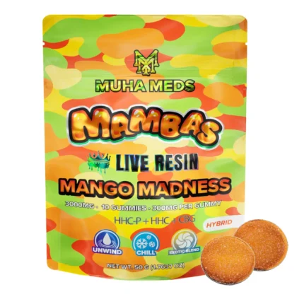 Muha Meds – 3000mg Live Resin THC Gummies Australia – Lime