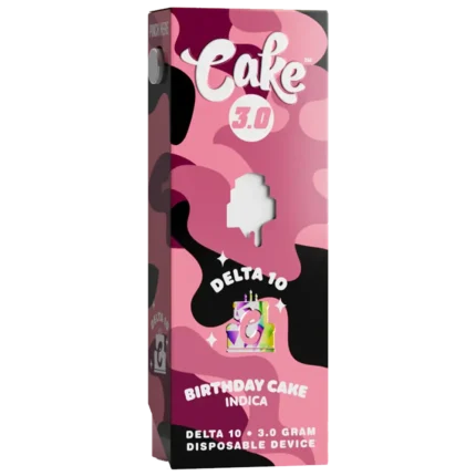 CAKE 3000mg Delta 10 THC Vape Pen Australia – Birthday Cake