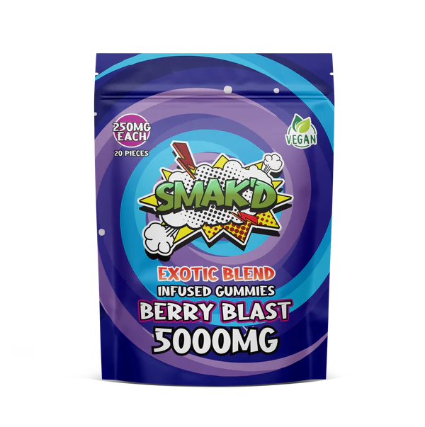 THC Gummies Australia – SMAK’D Berry Blast 5000mg THC Gummies THC Gummies Australia – SMAK’D Berry Blast 5000mg THC Gummies